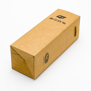 Tùy chỉnh món quà nhỏ rượu vang Kraft hộp giấy với bông xử lý duy nhất đôi chai hộp xách tay đám cưới dầu chai tàu sân bay gói - Product Image 3