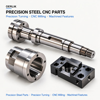 Service d'usinage CNC de pièces en acier de précision Oerlik, composants tournés et fraisés sur mesure, fabrication selon plans.