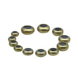 Perles en cuivre pour la création de bijoux DIY, 97 modèles de perles plates sphériques de positionnement - Product Image 5