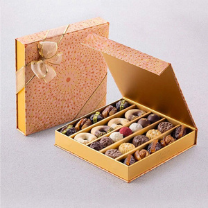 Boîte à chocolat de luxe pour l'Aïd Moubarak, Ramadan, vide, pour dattes comestibles, boîte cadeau rigide - Product Image 1