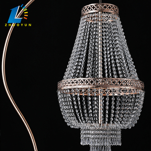 Centrotavola per Matrimonio in Cristallo e Metallo Dorato, Decorazione da Pavimento Direttamente dalla Fabbrica Zhuoyun - Product Image 4