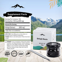 Pâte de résine de Shilajit de l'Himalaya 100% pure OEM 85% minéraux d'acide fulvique