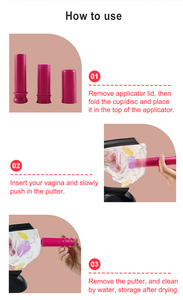 <span class=keywords><strong>Applicateur</strong></span> menstruel réutilisable écologique en plastique Intert outil <span class=keywords><strong>pour</strong></span> coupe <span class=keywords><strong>menstruelle</strong></span> vente en gros - Product Image 4
