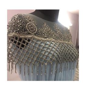 Women's <b>Top</b>-Grade Hand Embroidered Beaded Blouse Knitted Fabric Highest Quality Party Wear at Wholesale Export Price - Product Image 5