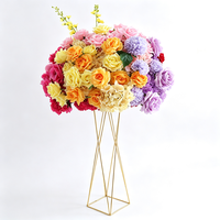 Boule de fleurs artificielles style simple, vente en gros, ornement floral pour la maison, les mariages et les fêtes
