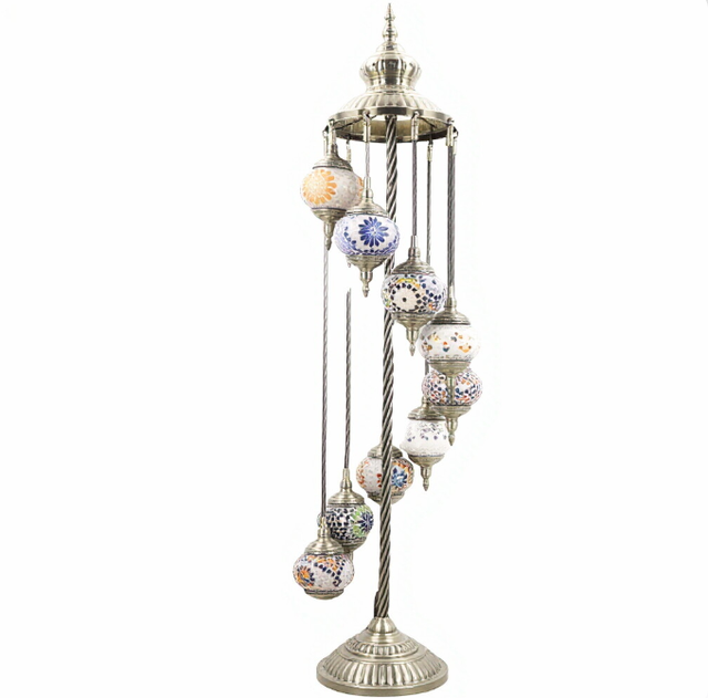 Istanbul Handicraft Mosaic Art Turkish Unique Floor Lamps