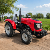 Tracteur agricole à roues de 70 CV de pointe avec moteur Kubota d'origine et cabine climatisée pour les tâches de labour commerciales