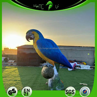 Perroquet gonflable réaliste avec souffleur intégré, tissu Oxford, oiseau gonflable pour événements sur le thème des animaux