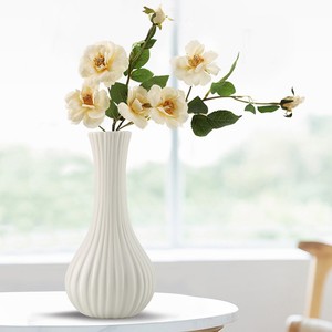 Simplicity Upscale Refined Ceramic Vase With Hydroponic Capability for Living Room Entryway Fresh <b>Flower</b> <b>Display</b> Decoration - Product Image 3