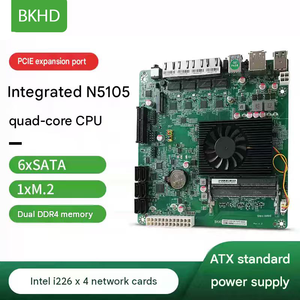เมนบอร์ด Intel N5105 NAS Mini ITX 6 SATA 4 LAN 2.5G บอร์ดจัดเก็บข้อมูลเครือข่าย - Product Image 1