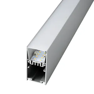 Opal acryl Modische Ausgesetzt Platz extrudierten aluminium kühlkörper mit PMMA abdeckung von 6063-T5 aluminium Für Flexible Led Licht