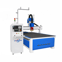Router CNC de 3 Ejes Jinan Mosencnc 1325 ATC con Husillo de 9kW y Cambiador Lineal de 4 Herramientas para Fabricación de Muebles de Madera