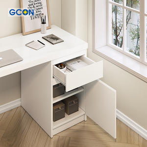 <span class=keywords><strong>Escritorio</strong></span> de Computadora en Forma de L Simple, de Madera Blanca, para el Hogar, para Niños, para Estudiar, para Laptop, con Cajón, Directo del Fabricante - Product Image 2