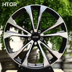 Jantes forgées HTOR, finition noire brillante, face usinée, 16-24 pouces, multi-branches, pour GLE, CLA, A4, A5, Golf, Accord, Q60 - Product Image 1