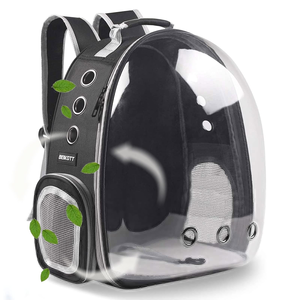 Breathable Lightweight Oxford & Nylon <b>Large</b> <b>Capacity</b> Portable Transparent Cat and Dog Travel Carrier Pet <b>Backpack</b> - Product Image 6