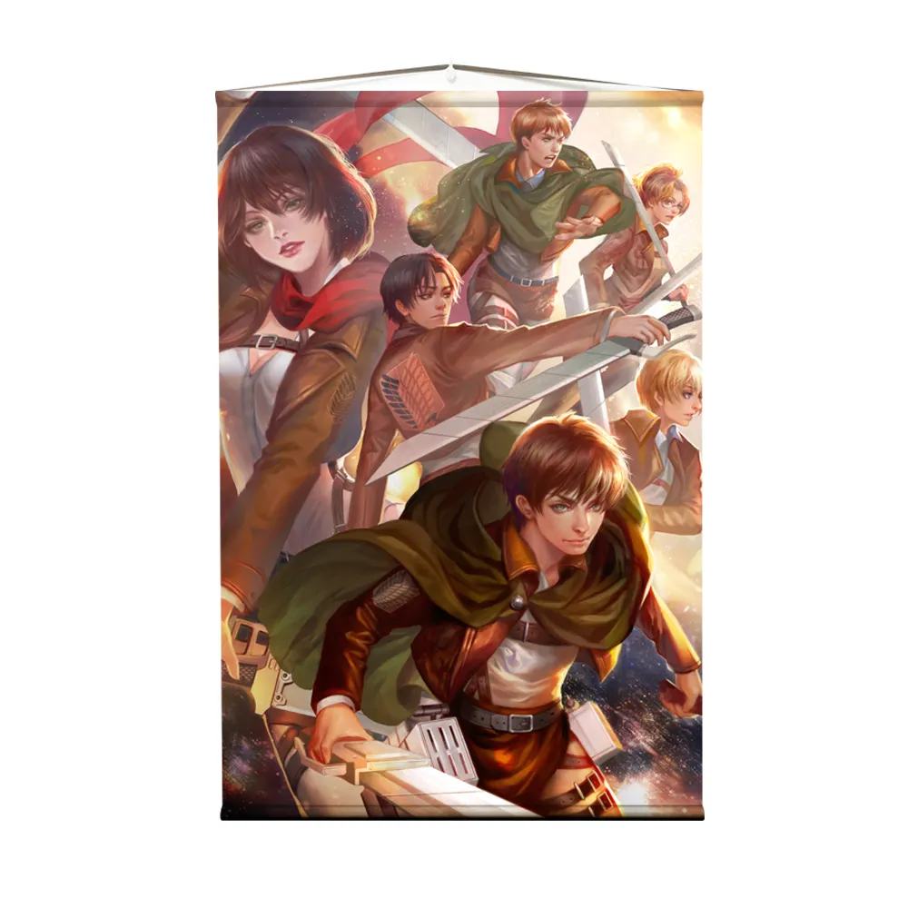 Anime Movie Comic Game Education Cafe Shop Hanging Banner Fabric Wall Scroll