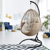Support de hamac en acier thermolaqué en forme de C pour chaise suspendue – Nouveau modèle