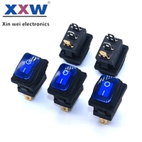 Mini interruptor basculante impermeable antivaho, 3 pines 4 pines, interruptor basculante conectado de alta corriente 15mm * 21mm