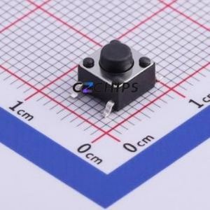 UK-B0228G50-SPJZ25Y Tactile Switch SMD-4P,6x6mm Switch Single Pole Single Throw Round Button 2.5N Vertical Mount - Product Image 1