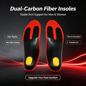 Solette Ortopediche in Fibra di Carbonio all'Ingrosso con Supporto Rigido per Arco Plantare, Adatte per Scarpe Antinfortunistiche Industriali e Calzature Sportive - Product Image 4