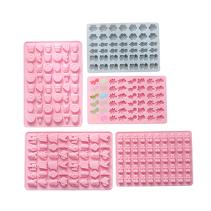 Moldes de goma de silicona con forma de dibujos animados creativos, Mini molde antiadherente para hornear para Chocolate, caramelo duro, dulce, gelatina, Fondant - Product Image 6