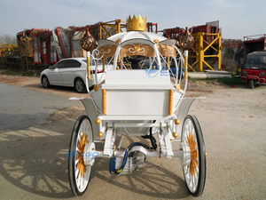 High Quality Pumpkin Wedding Carriage <b>White</b> Big Wedding Decoration Horse Carriages for Sale - Product Image 4
