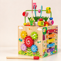 Coffret de Trésors Multifonctionnel de Blocs de Construction : Super Ferme, Pêche, Animaux, Enfilage de Perles et Casse-têtes