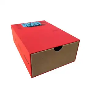 定制工厂折痕保护器包装幻灯片开放回收环保牛皮纸盒