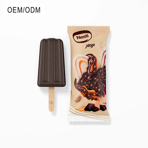 Bao bì sô cô la nhựa Popsicle <span class=keywords><strong>wrapper</strong></span> cho tùy chỉnh in POP trở lại niêm phong lá trái cây Lolly Mylar Ice Cream Cooler Bag - Product Image 1