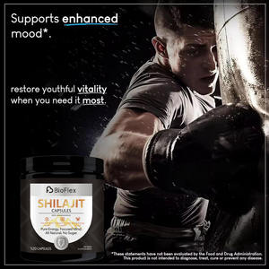 Fournisseur en gros de marque privée Shilajit 120 capsules de supplément de Lions Mane Ashwagandha Capsules de Shilajit aux champignons pour l'immunité - Product Image 3