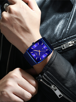 Jam Tangan Quartz NIBOSI 2376 Pria, Relogio Masculino, Mewah, Gelang Emas, Jam Tangan Baja Anti Air