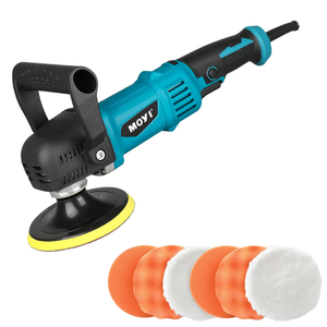 Machine <span class=keywords><strong>à</strong></span> polir et <span class=keywords><strong>à</strong></span> cirer les voitures électrique portable Moyi 110V-220V Utilisation domestique avec <span class=keywords><strong>clé</strong></span> <span class=keywords><strong>à</strong></span> outils et tampon en <span class=keywords><strong>laine</strong></span> - Product Image 1