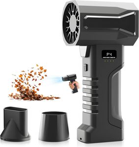 Souffleur à feuilles sans fil 300 000 tr/min, souffleur d'air portatif avec batterie 10000 mAh, turbo puissant 5 vitesses, lumières LED - Product Image 1