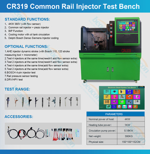 CR319 Common Rail Diesel Inyector Máquina de prueba de diagnóstico CRDI Piezo Inyector Codificación Banco de prueba - Product Image 5