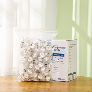 100 Miếng Sinh Thái Thân Thiện Ma Thuật Đồng Xu Mô Nén Khăn 53gsm Nén Mặt Khăn Nén Dùng Một Lần Khăn - Product Image 4