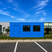 Maison Modulaire en Acier Conteneurisée 20 pieds – Bureau Préfabriqué, Dortoir, Hôtel, Magasin – Grandes Fenêtres et Portes en Verre – Design Moderne – Garantie 3 Ans