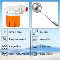 Válvula de flotador de 3/4" para tanque de agua, control automático de nivel de agua, válvula de bola flotante (impresión láser, LOGO OEM, caja)