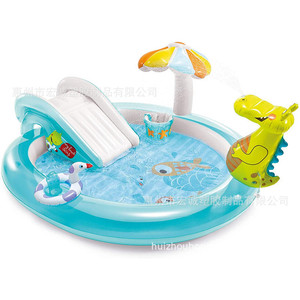 Inflatable Swimming Pool For Kids With Water Slide Outdoor Play Pool PVC Material Family Use - Product Image 2