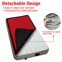 Lit gonflable de luminothérapie rouge intégrale 130W, tapis de thérapie LED 660nm 850nm, lit de récupération infrarouge proche pour spa à domicile et bien-être