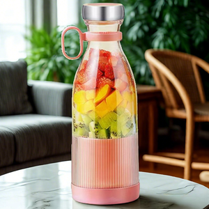 Offre Spéciale Usb charge sans fil bouteille de vin jus tasse 4 feuilles <span class=keywords><strong>couteau</strong></span> tête Portable presse-agrumes jus tasse Mini presse-agrumes - Product Image 1