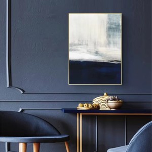 <span class=keywords><strong>TOPART</strong></span> Ta24-W13176 Tableau abstrait de luxe personnalisé avec cadre doré, impression numérique sur toile aquarelle encadrée, peinture écologique - Product Image 4