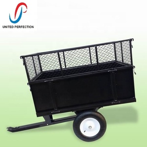 Meilleure remorque professionnelle <span class=keywords><strong>ATV</strong></span> avec roues tout-terrain Chariot à benne basculante en acier pour l'accès au jardin Usine-Promu à bon prix - Product Image 5