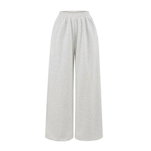 Pantaloni sportivi autunnali a vita bassa elasticizzata ampia a gamba larga dritta all'uncinetto XL antirughe tinta tinta tinta tinta - Product Image 6