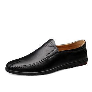 Comfortable Men Outdoor Rubber Loafer Leather Casual Flat <b>Driving</b> Men <b>Shoes</b> - Product Image 6