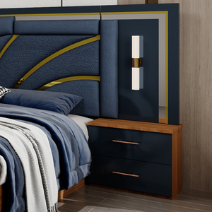 Ensemble de <span class=keywords><strong>chambre</strong></span> à coucher turque complet de luxe abordable, lit double, gain de place, rangement domestique, économique, moderne, ensemble de meubles de <span class=keywords><strong>chambre</strong></span> king size - Product Image 6