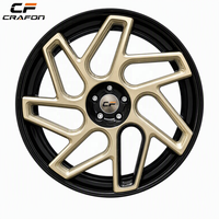 Velg Mobil Penumpang CF 18-22 Inch 5*120 5x130 Forged Gold untuk 991 992 Sport Coupe Track-Spec 6061-T6