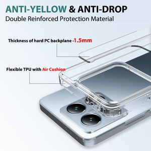 Pour Xiaomi 14T étui Transparent clair TPU PC hybride couverture arrière <span class=keywords><strong>coque</strong></span> de téléphone pour Xiaomi 14T - Product Image 3