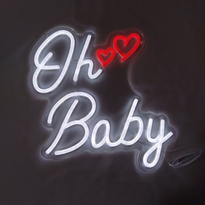 Insegna luminosa al neon a LED personalizzata IT Was All a Dream a forma di cuore, luci decorative da parete, luce bianca calda e morbida, classificazione IP20, uso residenziale - Product Image 6