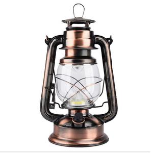 קלאסי ישן סגנון רטרו Cob Led עמעום דקורטיבי אור עתיק מתכת מנורת הוריקן נטענת קמפינג פנס בציר - Product Image 1
