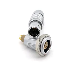 Push Pull Connector Fgg Ei 5pin Rechte Plug Hoge Verpakkingsdichtheid Elektrische Connector Voor Industriële Toepassing